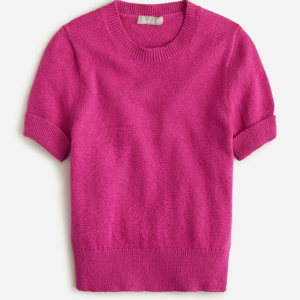 J. Crew Fuchsia Crewneck Sweater